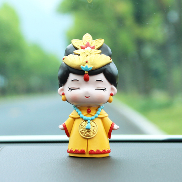 Bộ 02 tượng Vua - Hậu chibi