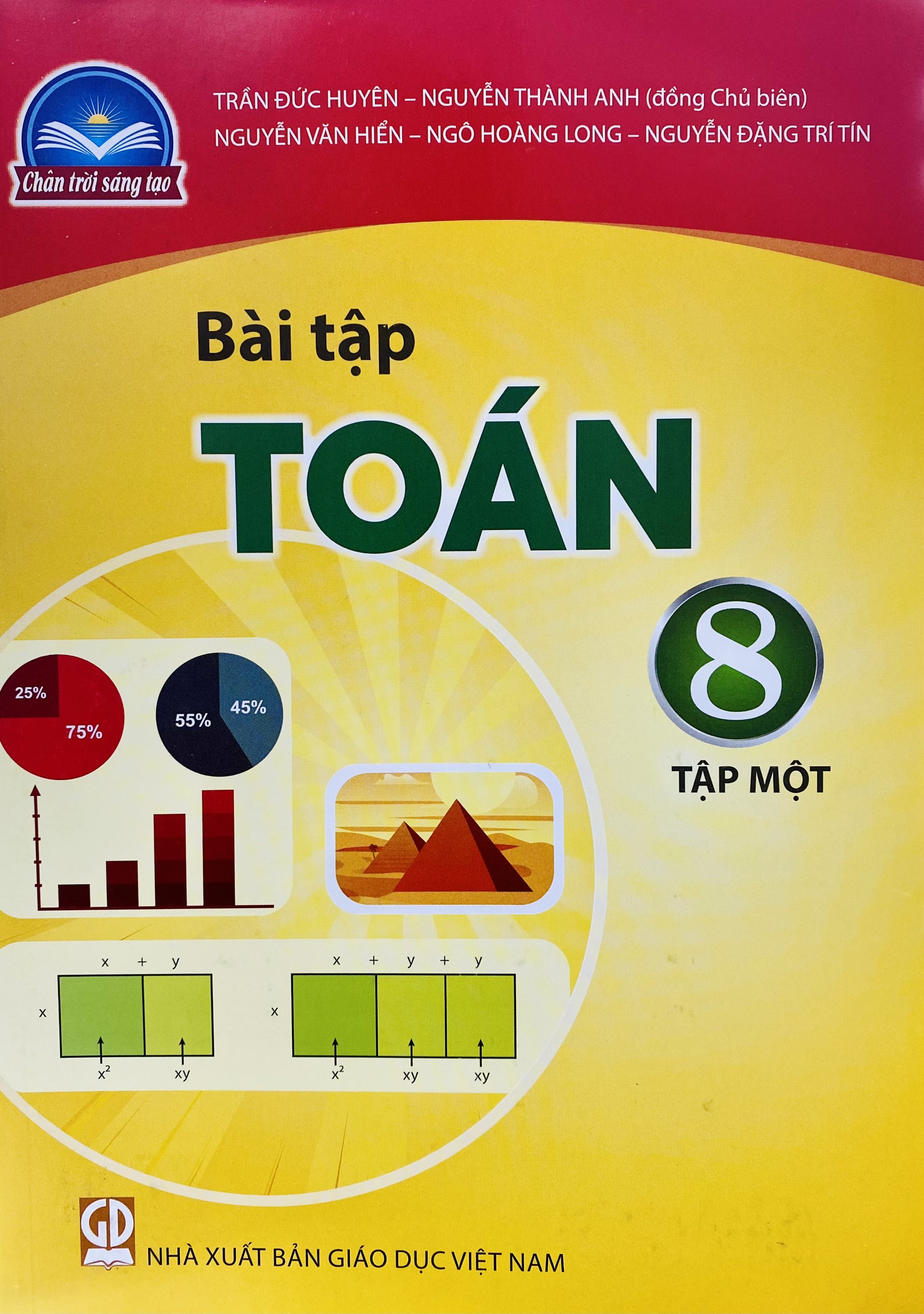 Sách - Combo 4 cuốn Toán lớp 8 tập 1+2