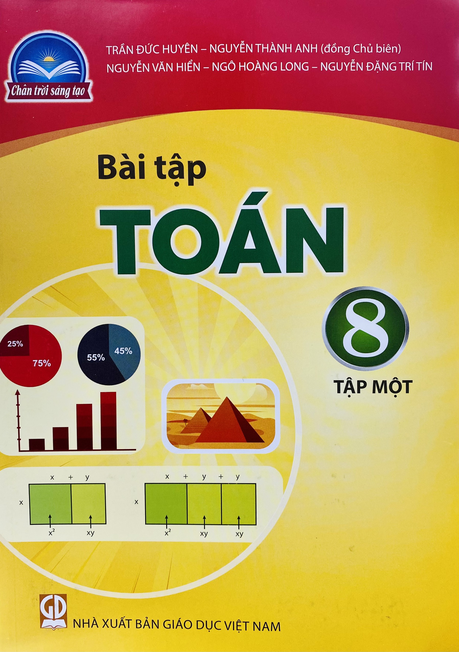 Sách - Combo 4 cuốn Toán lớp 8 tập 1+2 (Chân trời sáng tạo)