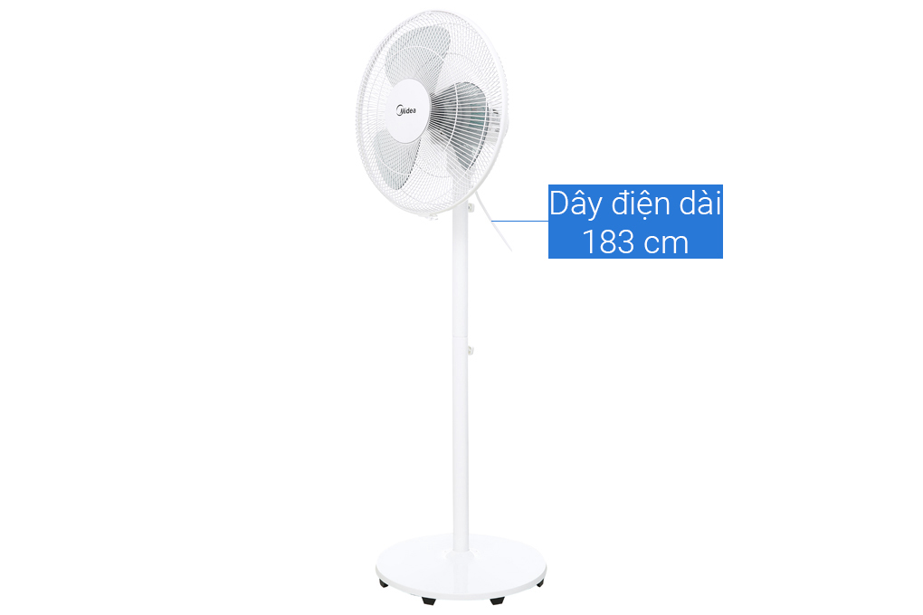 Quạt đứng MIDEA FS40-18C phiên bản màu đen sang trọng - Hàng chính hãng