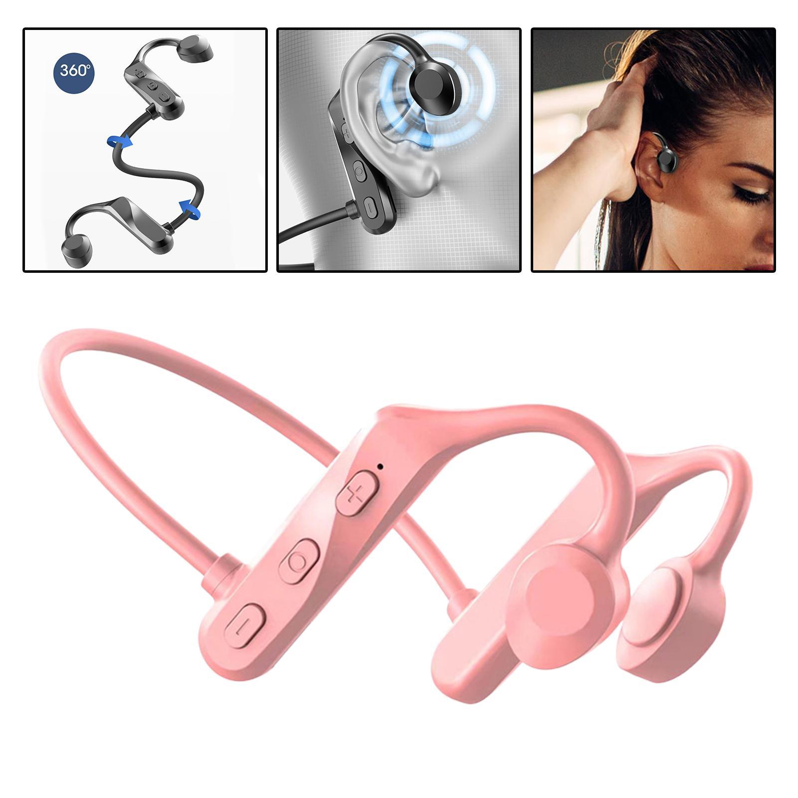 2x Bone Conduction Headphones Waterproof Driving Bluetooth Headset