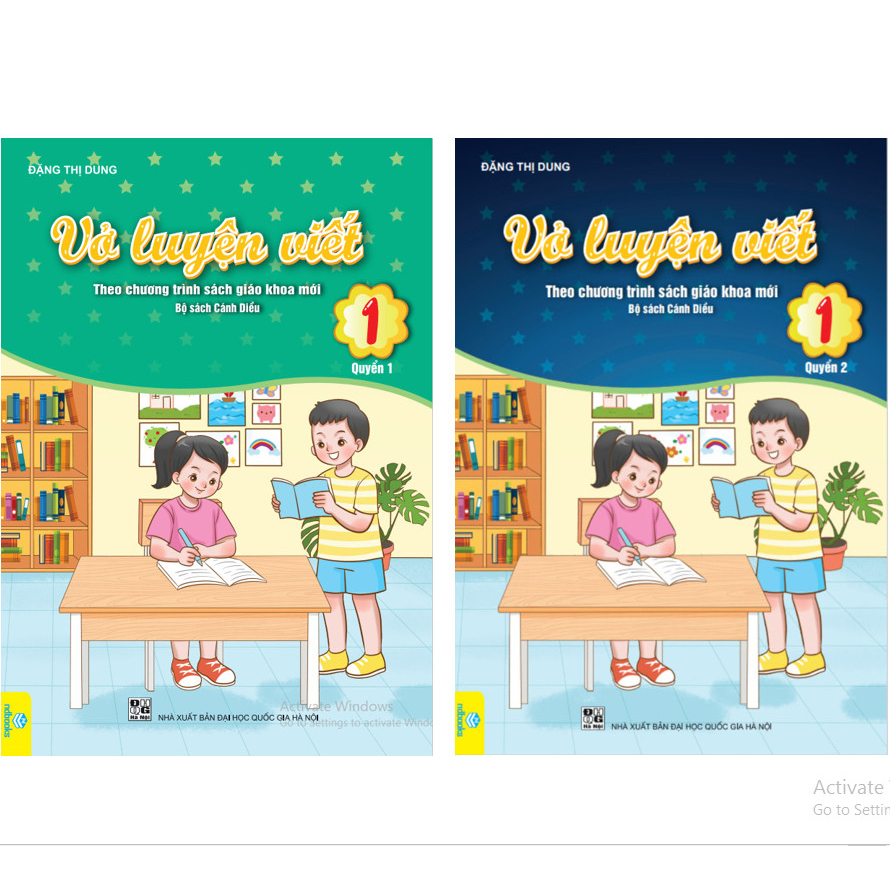 Sách - Combo 2 cuốn Vở Luyện Viết Lớp 1 - Biên soạn theo chương trình Cánh Diều - ndbooks