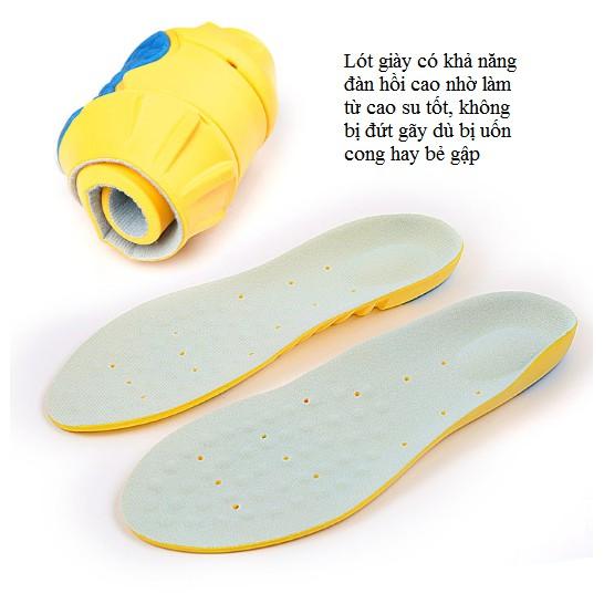 Miếng lót giày thể thao Yellow Sport chuyên dụng cao cấp, lót giày cả bàn siêu êm chân, khoáng khí, khử mùi hôi