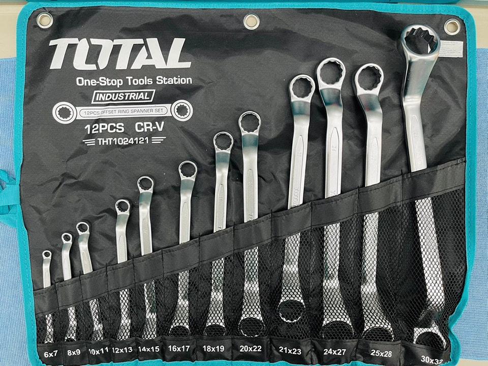 BỘ CỜ LÊ HAI ĐẦU VÒNG 12 CHI TIẾT 6-32MM TOTAL THT1024121 - HÀNG CHÍNH HÃNG