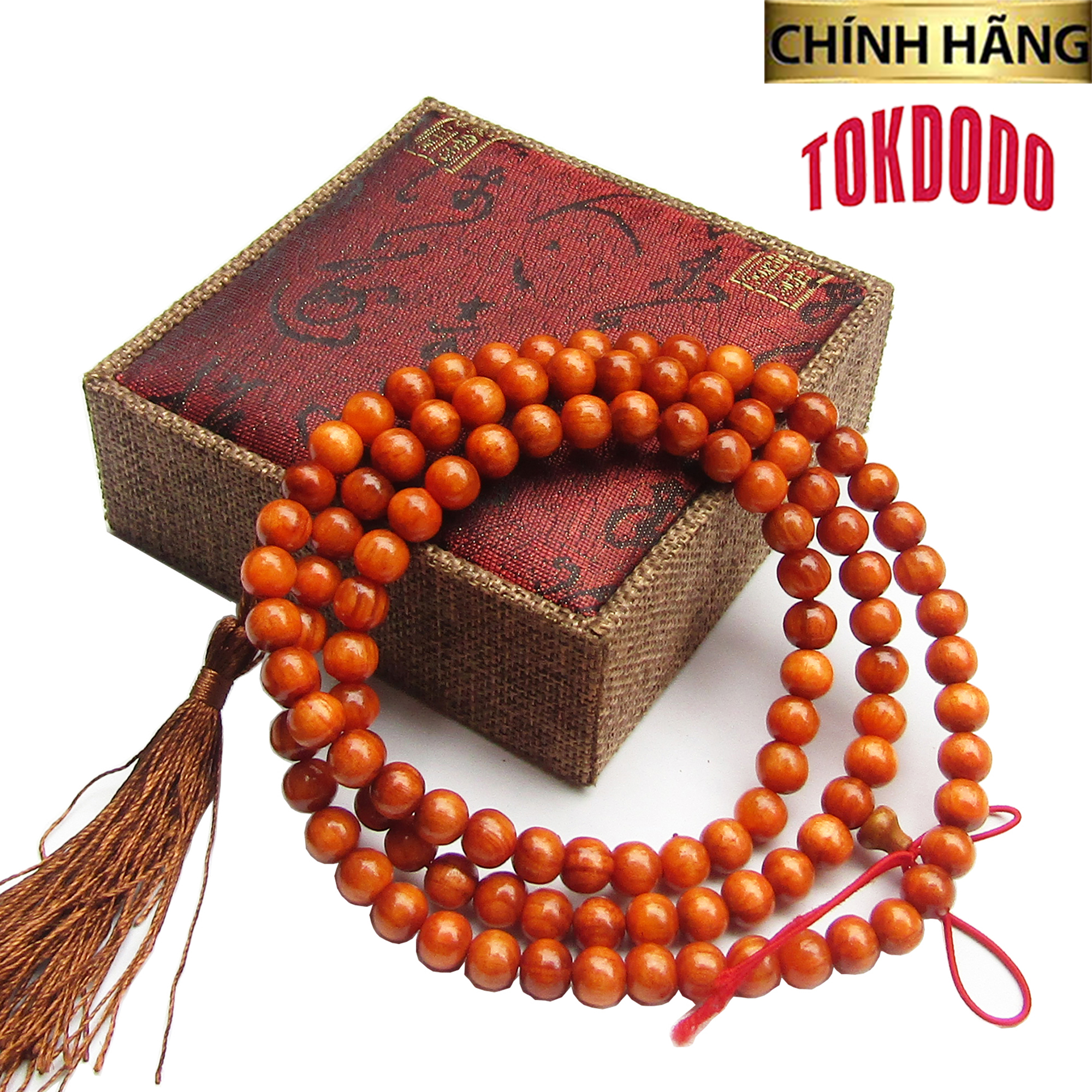 Vòng Gỗ 108 Hạt TOKDODO ( Hạt 8 Ly