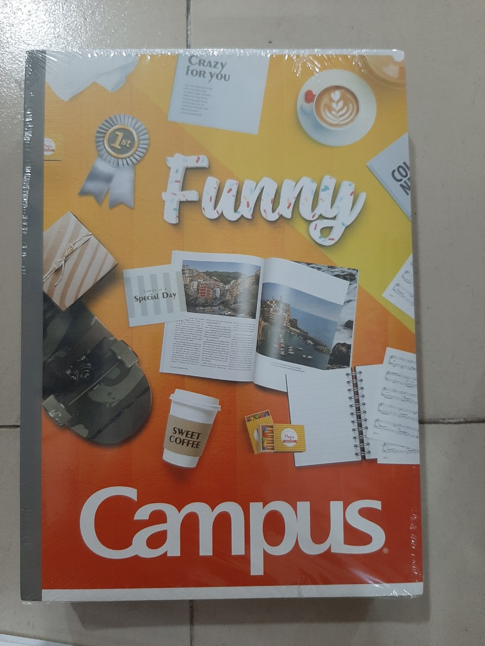 Combo 5 cuốn Vở Kẻ Ngang 200 Trang ĐL 58-65g/m2 - Campus NB-BGIF200 (Mẫu Màu Giao Ngẫu Nhiên)