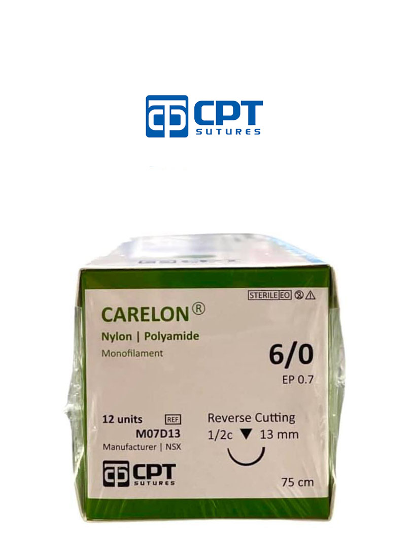 Chỉ phẫu thuật không tiêu CPT Carelon Nylon số 6/0 - M07D13 / M07E13