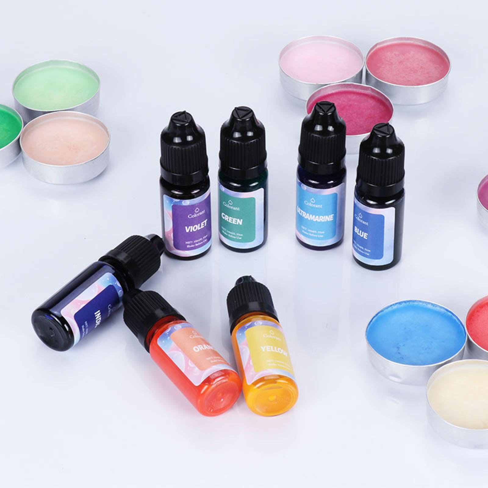 Candle Dye Candle Color Dye Soap Coloring Handmade Candle Supplies Candle Dye Colorant Candle Coloring 10ml Each for DIY Soap Making, Beeswax