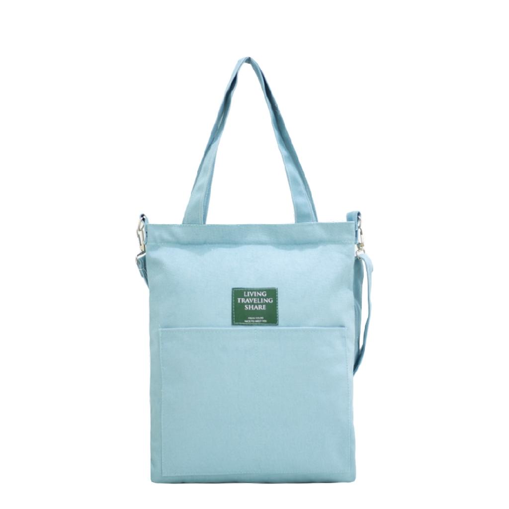 Túi vải tote nam nữ Unisex chất Canvas Living Đeo Chéo, Đeo Vai 3 dây N.G.Os form túi lớn vừa A4 khoảng 3-4 bộ đồ tiện lợi