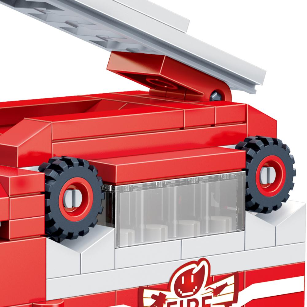 Đồ Chơi Lắp Ráp Xe Cứu Hỏa Đô Thị - City Fire Ladder Truck - Toys&amp;Joys 7131 (229 Mảnh Ghép)
