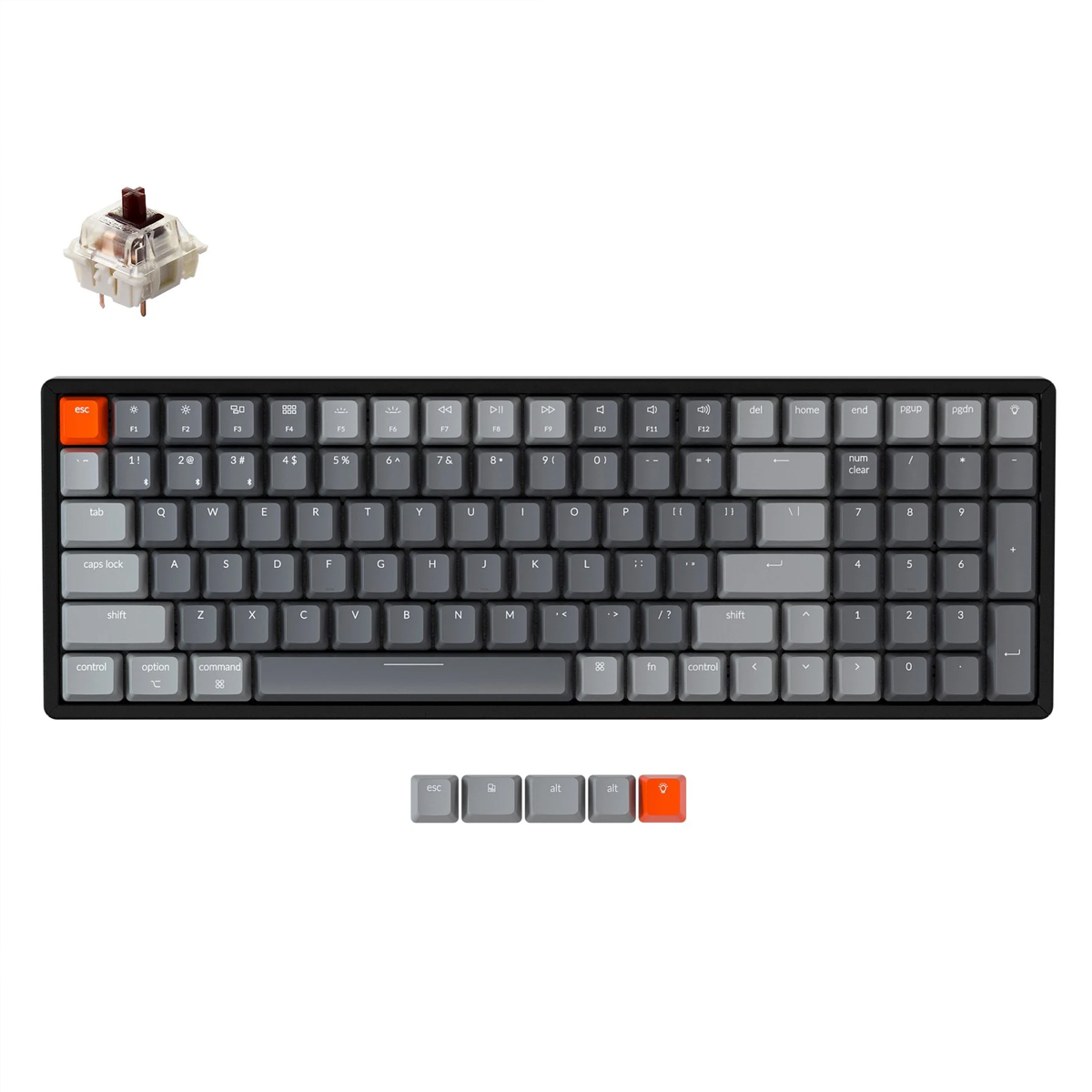 Bàn phím cơ KEYCHRON K4V2 - NHÔM - LED RGB - HOTSWAP - GATERON SWITCH