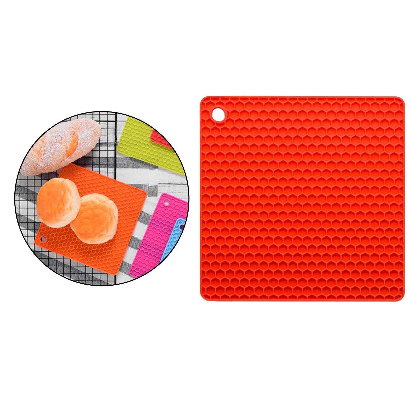 Silicone Pot Mat Heat Resistant Potholders Non Slip Trivet Pad for Cooking