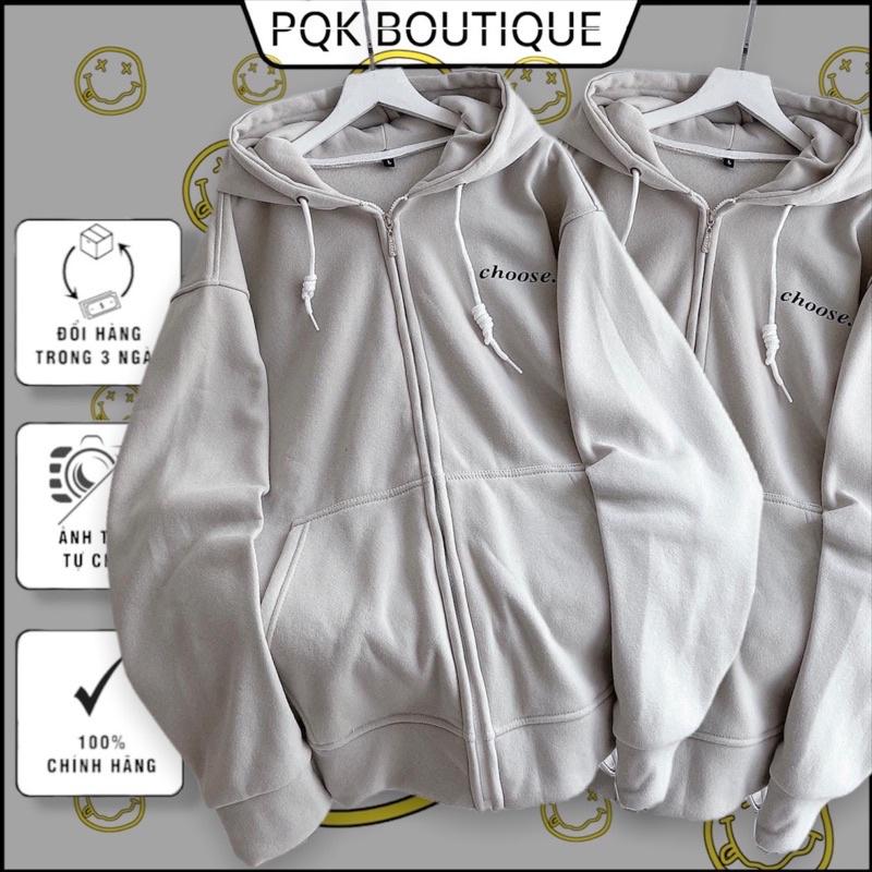 Áo Khoác Nỉ Form Rộng CHOOSE 2 màu