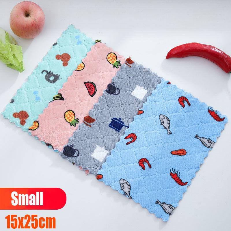 Sét 10 khăn lau tay hoa quả. Combo 10 khăn lau họa tiết siêu đáng yêu