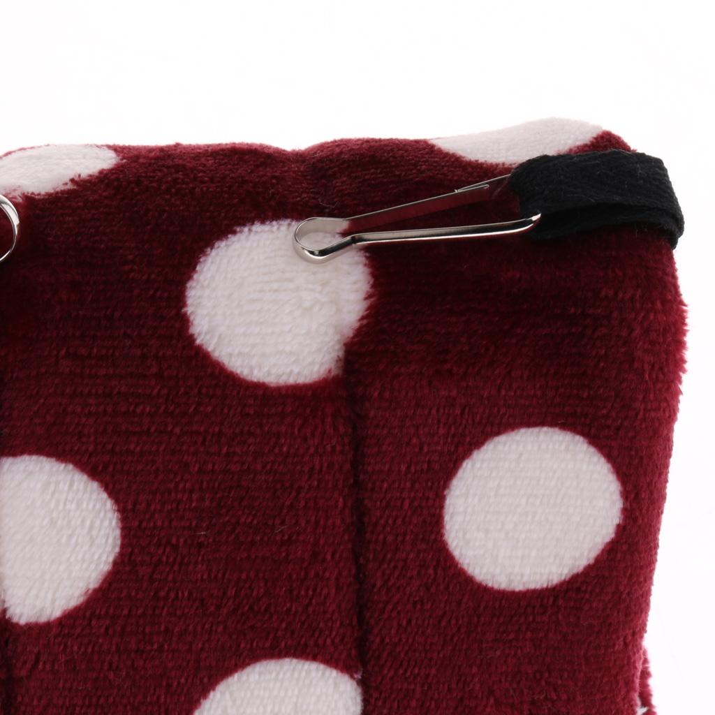 Guinea Pig House Hammock Bed Hanging Chinchilla Hideout Hut Pet Supplies Red