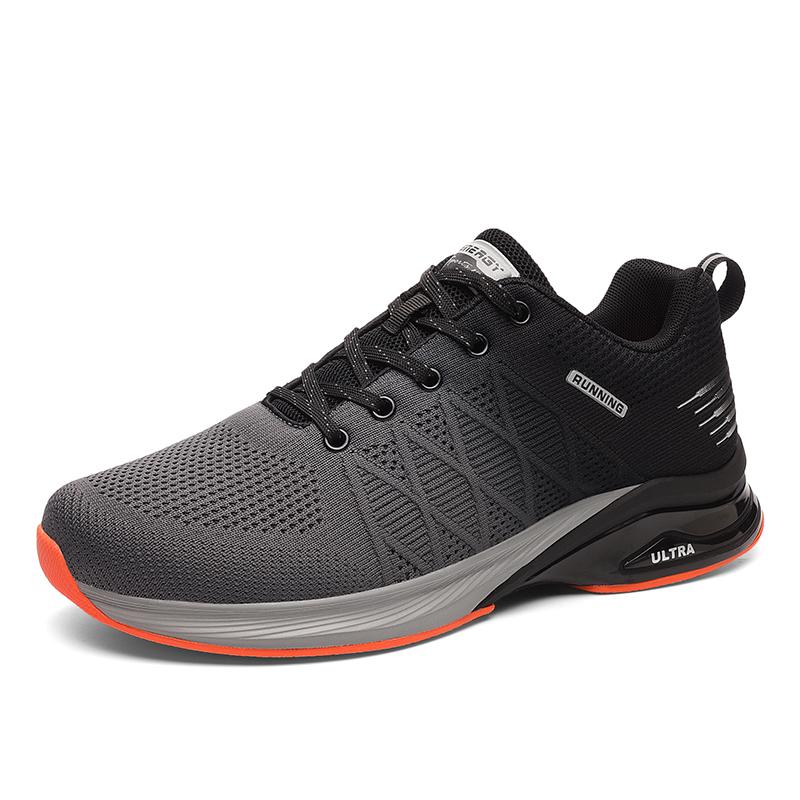 Plus Size 39-50 Nam Chạy Bộ Thoáng Khí Nam Giày Thể Thao Nhẹ Giày Đi Bộ Giày Plus Size Tenis Masculino Color: Black Shoe Size: 42