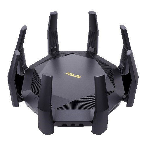 Router  Wifi 6 ASUS RT-AX89X Chuẩn AX6000 Hai Băng Tần Kép (Cực Hầm Hố Dành Cho Game Thủ) - Hàng Chính Hãng