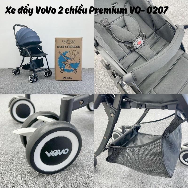 Xe đẩy Vovo 2 Chiều Premium Vo-0207 Bản Nâng Cấp Mới Nhất 2023