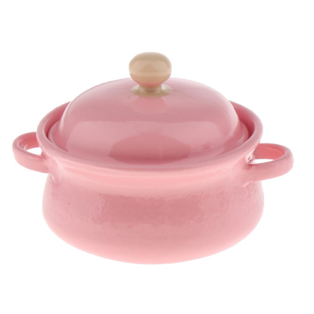 Mini Pots - Miniature Dollhouse 1:12 Soup Pot Dolls Kitchen Decor Accessories