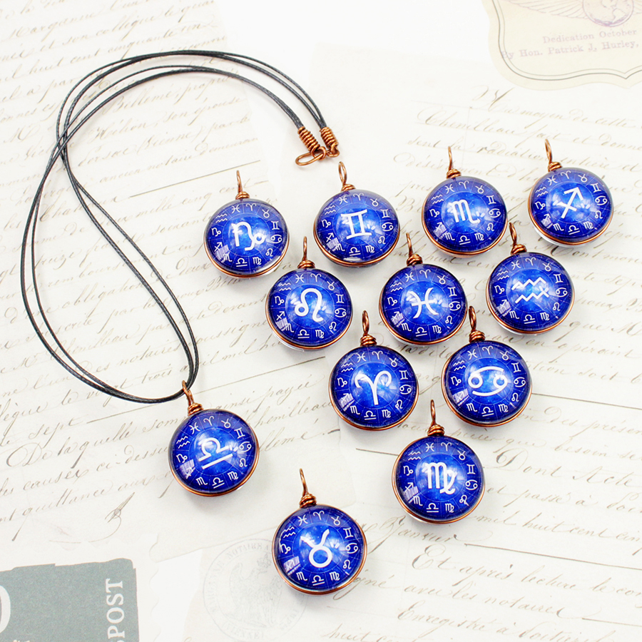 Dây chuyền 12 cung hoàng đạo Zodiac màu sắc tươi sáng 06647-DC004