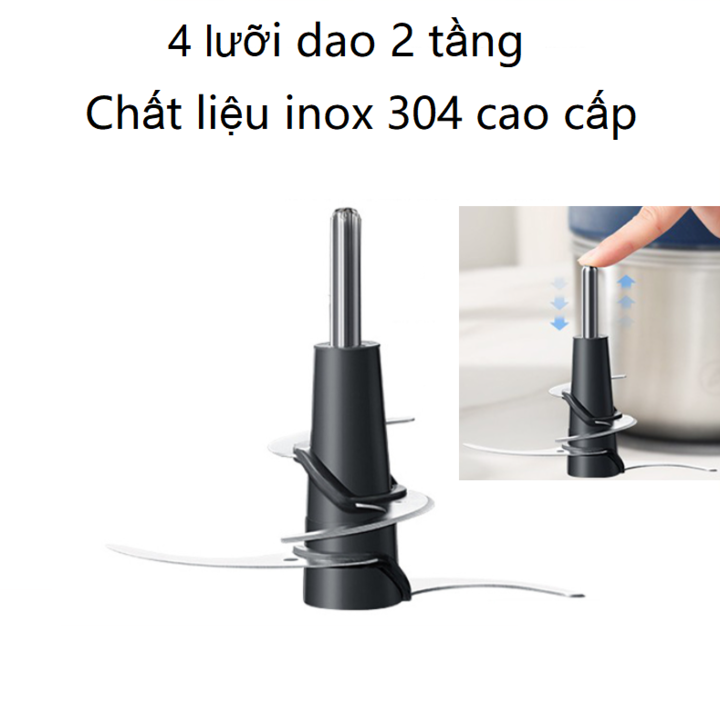 Máy xay thịt và bóc tỏi tích hợp 3 cối inox 304 Morphy Richards MR9401 - HÀNG CHÍNH HÃNG