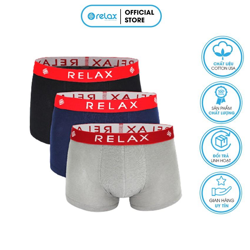 Quần lót nam boxer RLTK019 quần sịp nam thoáng mát mềm mại cao cấp, co giãn tốt, ôm gọn - RELAX