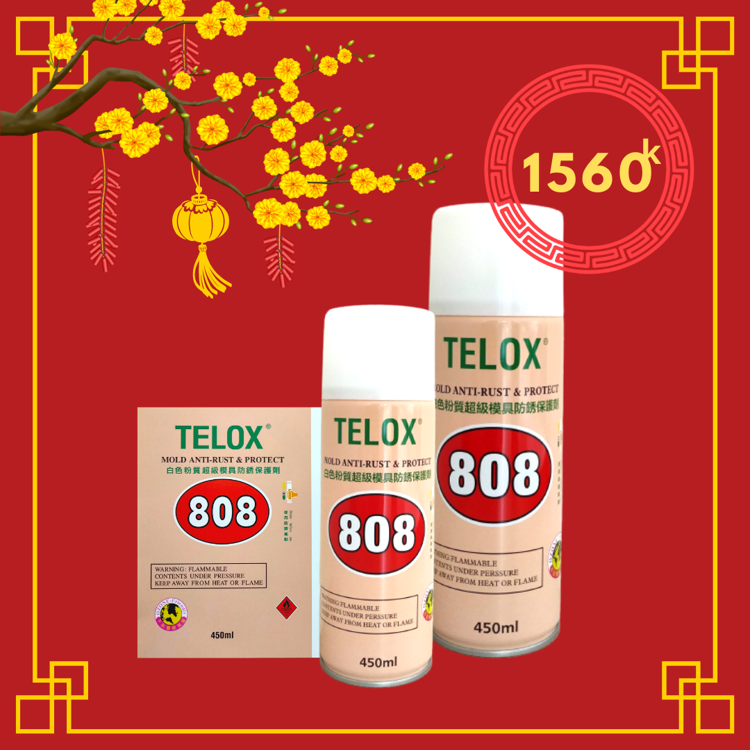 Thùng 24 bình xịt bôi trơn chống gỉ sét ổ trục công nghiệp Telox 808 450ml