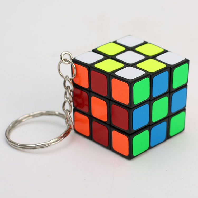 MÓC KHÓA RUBIK 3X3, CÓ THỂ XOAY ĐƯỢC KHỐI LẬP PHƯƠNG (Giao Hàng Theo Mẫu Ngẫu Nhiên)