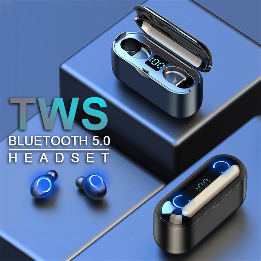 3500mAh Bluetooth 5.0 Headphones Sweat Proof With Mic IPX7 9D Bass