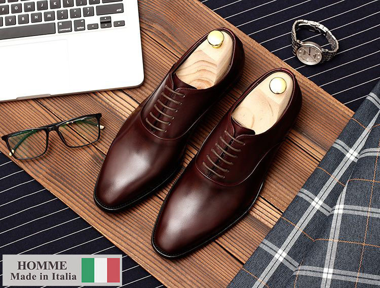 Homme Marlborough - Oxford Italian Leather  Shoes