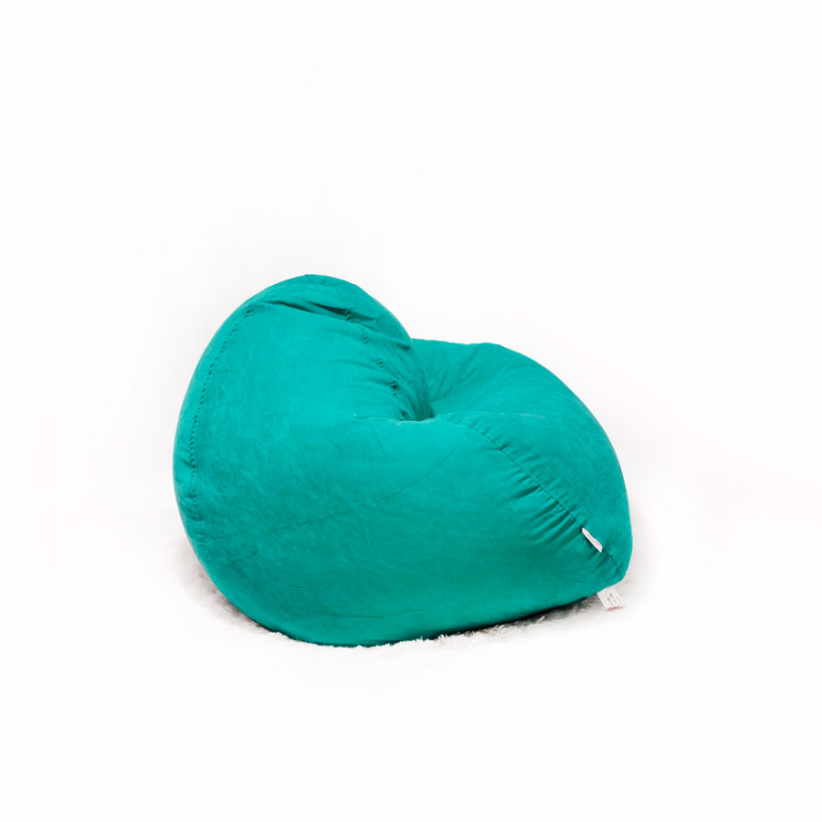 GHẾ LƯỜI GIỌT NƯỚC (TEARDROP BEANBAG) SIZE NHỎ MÀU XANH CỔ VỊT  MS57 - The Beanbag House