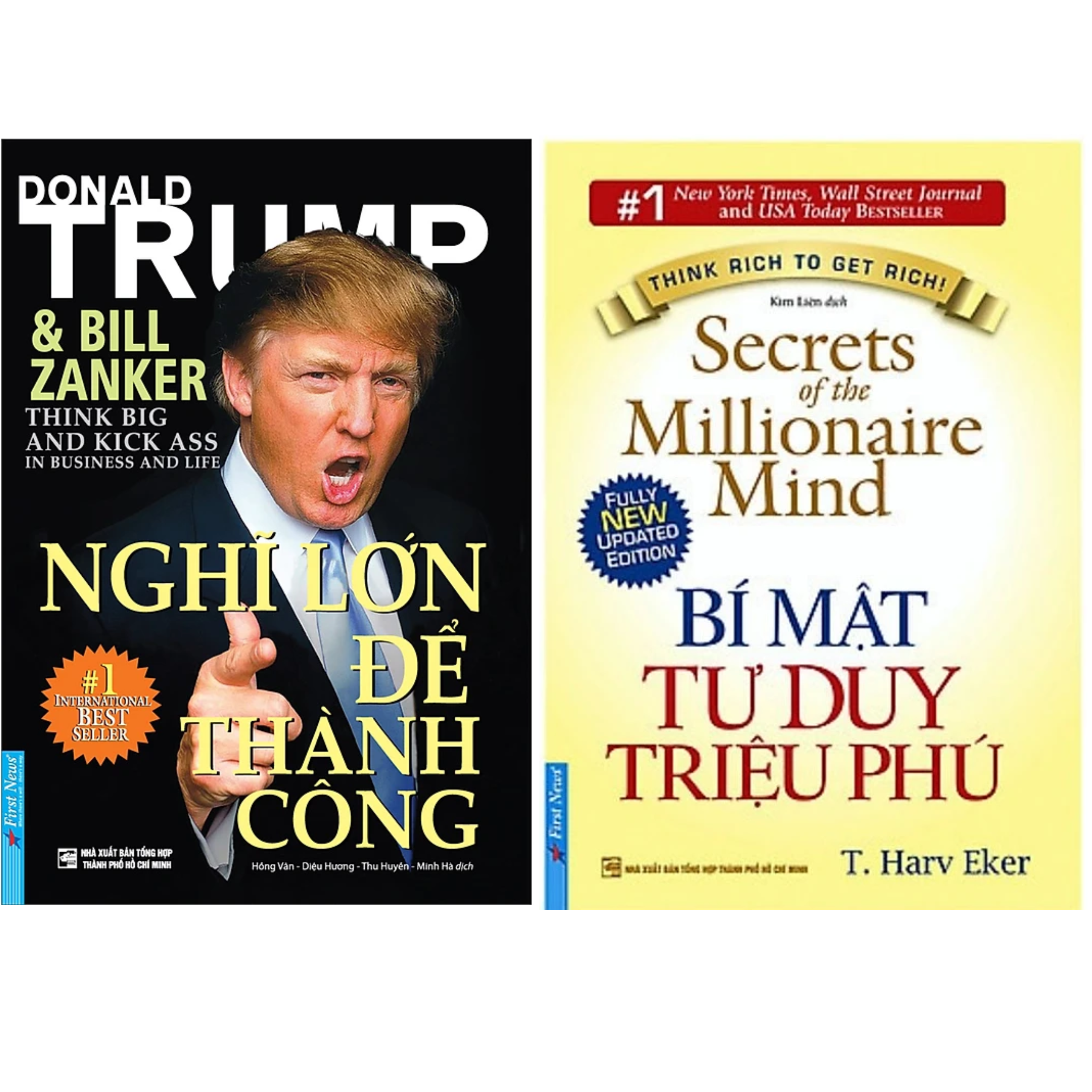 Combo 2Q: Nghĩ Lớn Để Thành Công - Donald Trump + Bí Mật Tư Duy Triệu Phú  (Kinh Doanh Thực Chiến/ Tư Duy Kinh Doanh Thành Công)