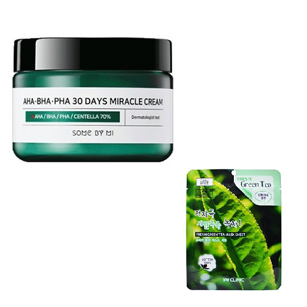 Kem Dưỡng SOME BY MI AHA-BHA-PHA 30 Days Miracle 1ml + Tặng Kèm Mask 3W CLINIC FRESH CHARCOAL