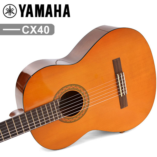 Đàn Guitar Classic, Classical &amp; Nylon - Yamaha CX40 - Pickup tích hợp với Preamp thụ động với các nút điều chỉnh - Hàng chính hãng
