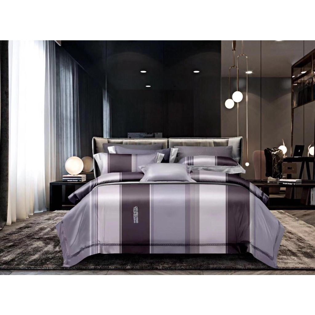 Bộ Drap giường 4 món Lụa Tencel 60s mẫu mới nệm dưới 25cm
