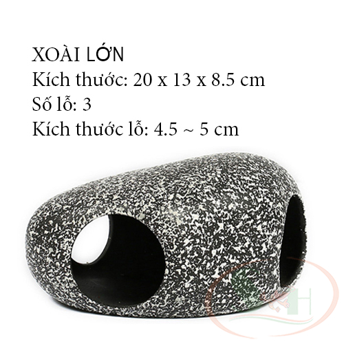 Hang gốm đồ chơi trang trí bể cá chuột pleco tôm tép cảnh
