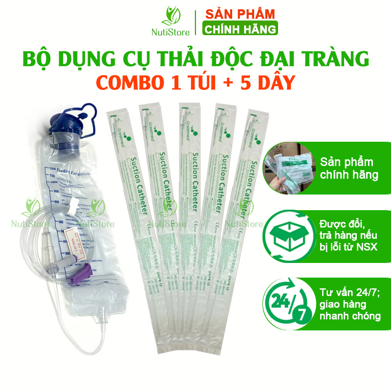 Dụng cụ thải độc đại tràng enema, thải độc cà phê, túi thải độc đại tràng silicone, túi nhựa y tế