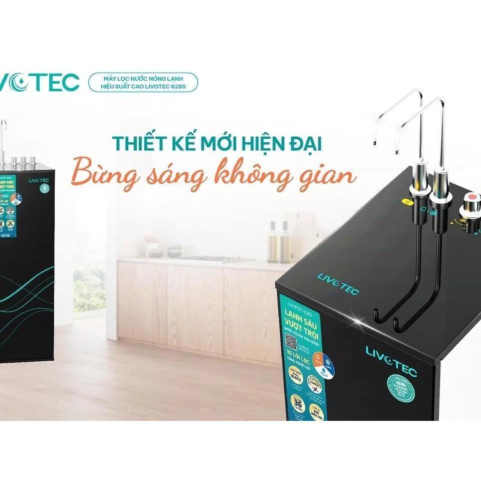 [ TẶNG BỘ LÕI] Máy Lọc Nước Nóng Lạnh  Livotec 628S Công Nghệ Lạnh Block 10 Lõi Lọc Tinh Khiết - Hàng Chính Hãng