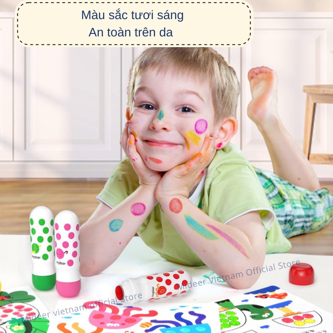 Bút chấm màu Dot cho bé Mideer Magic Dot Marker, Bút dạ nước cho bé 2,3,4,5 tuổi