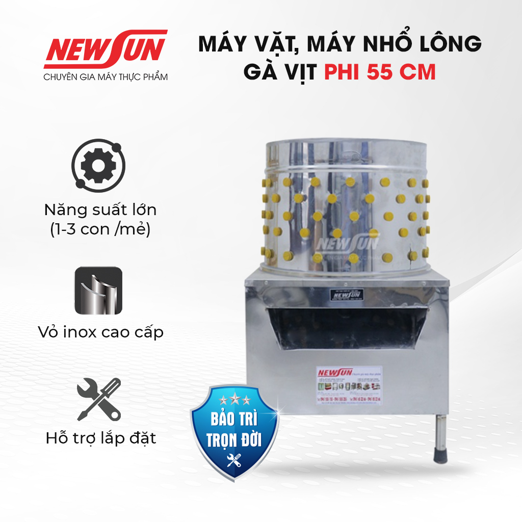 Máy Vặt Lông Gà Vịt NEWSUN 55Cm