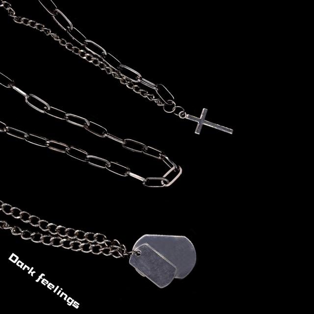 Vòng Cổ 3 lớp Hợp Kim Phong Cách Hip Hop Cá Tính Cho Phái Nữ