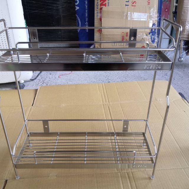 Kệ 2 tầng inox 304