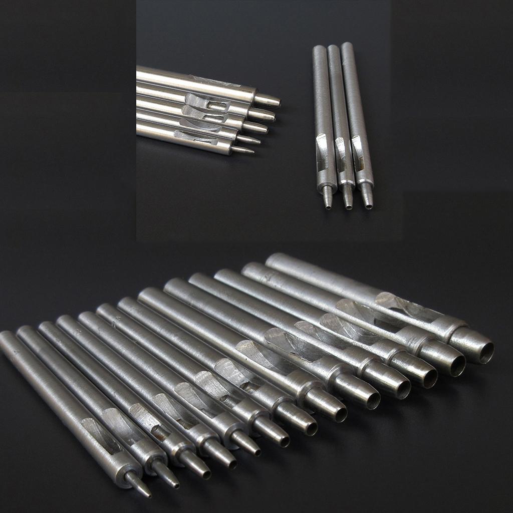 3-4pack Craft Tool Round Hole Drive Punch for Leather Belt Watch Band Gasket