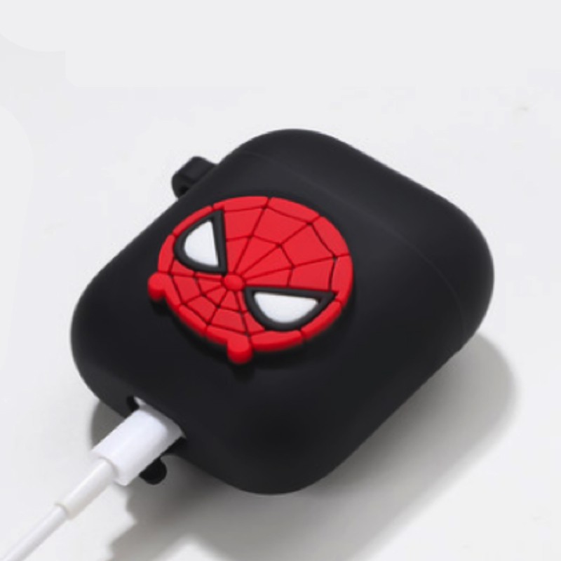 Bộ 5 phụ kiện bảo vệ airpods (vỏ airpods - airpods case ) phong cách Spider Man – Người Nhện