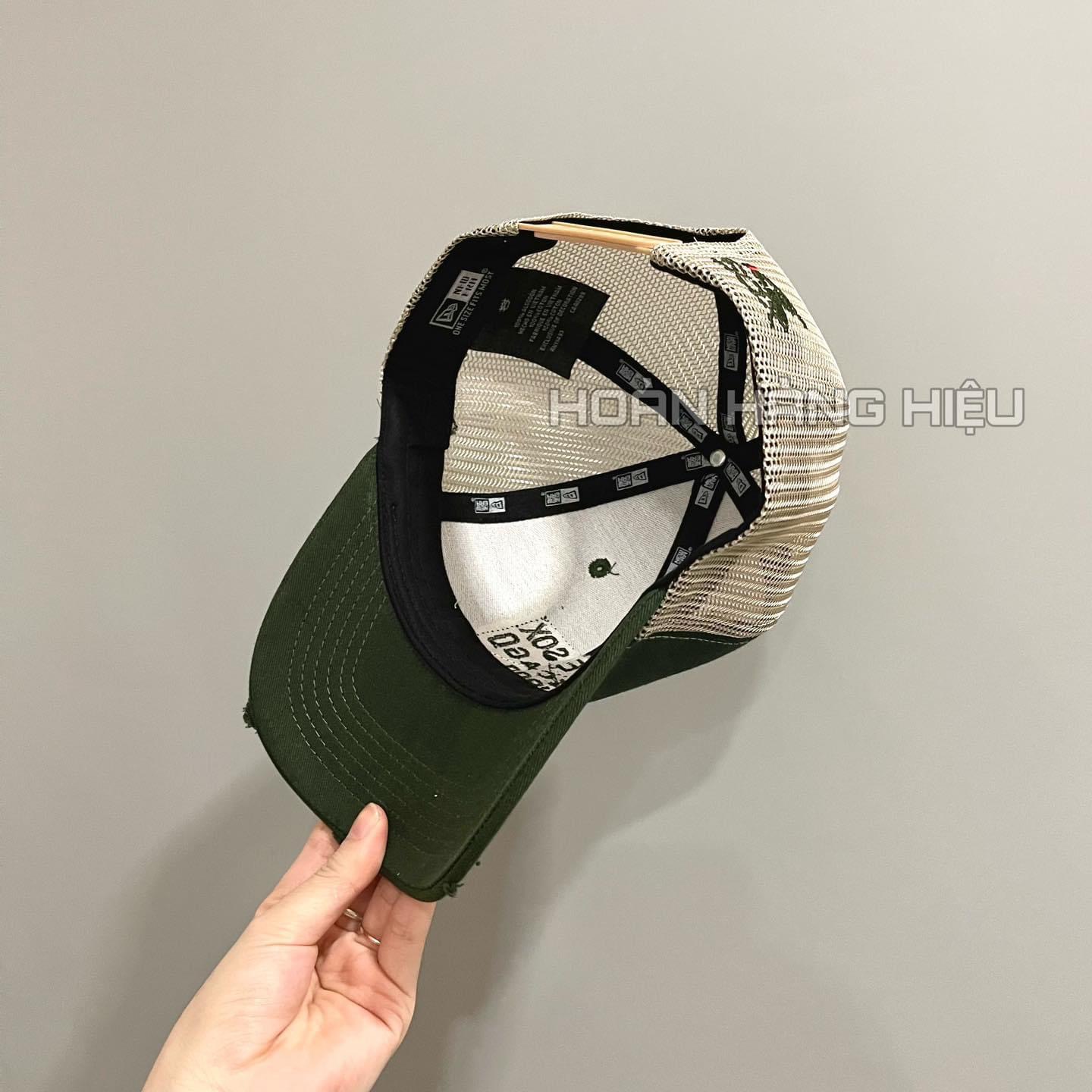 Nón kết, mũ lưỡi trai Chicago vải kaki phối lưới form đứng chuẩn thời trang đường phố cao cấp