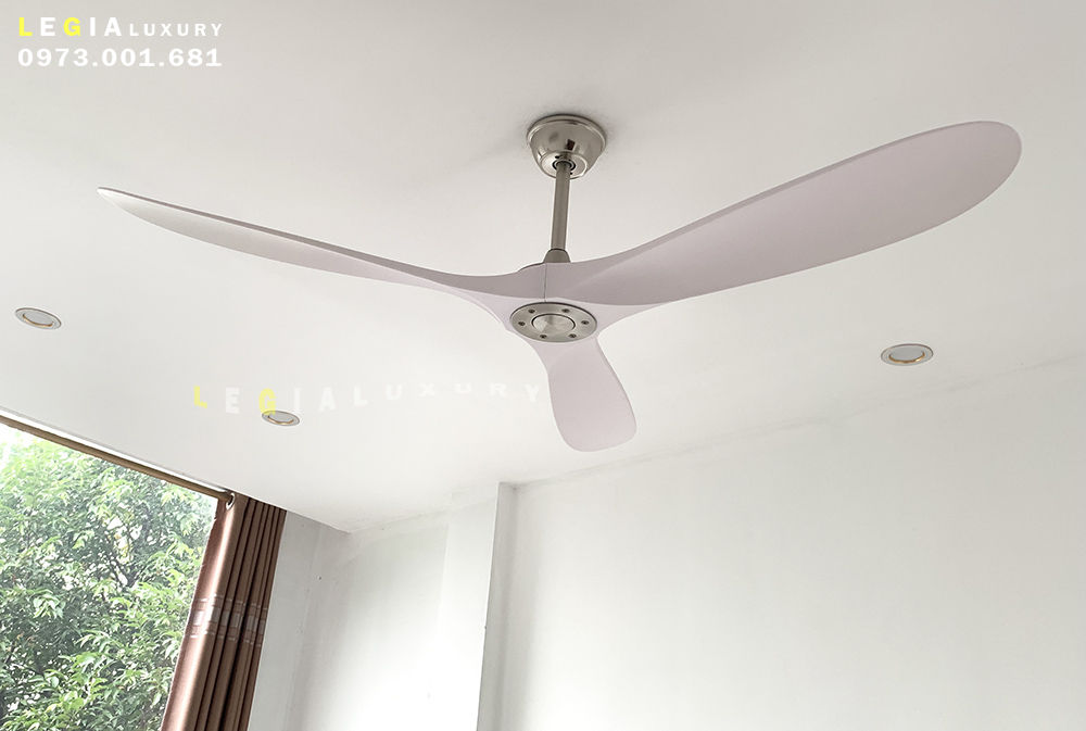 Quạt Trần Hiện Đại Gió Mạnh Lê Gia LGFAN713T - Chiều Cao 25cm - Sải Cánh 155cm - Bảo Hành 5 Năm