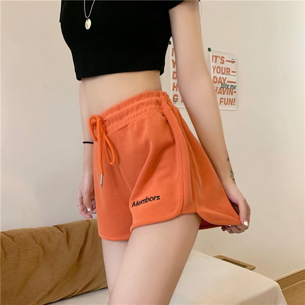 Quần Đùi Nữ Cạp Chun Ống Rộng Dây Rút Mem.bors Basic Trơn Mặc Nhà sexy thoáng mát 3158 Store