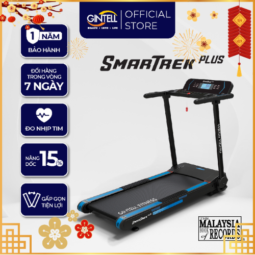 [BH 1 Năm] Máy chạy bộ GINTELL SmarTrek Plus | Nâng dốc | Gấp gọn 