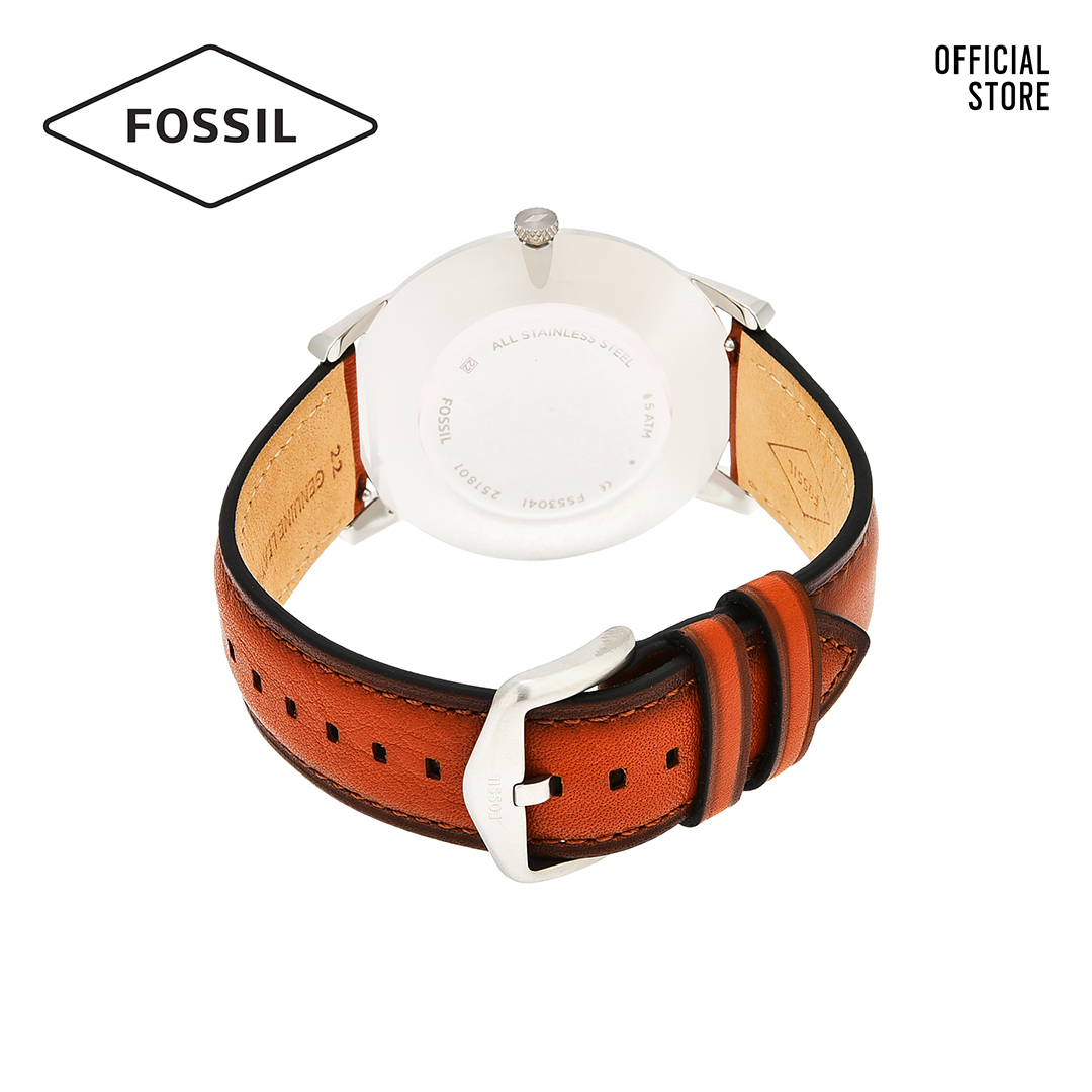 Đồng hồ nam FOSSIL dây da Minimalist 3H FS5304 - màu nâu