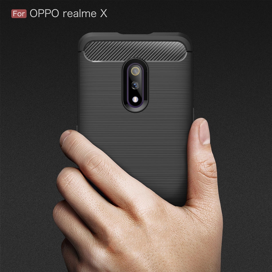 Hình ảnh Ốp lưng chống sốc cho Oppo Realme X hiệu Likgus (chuẩn quân đội, chống va đập, chống vân tay) - Hàng nhập khẩu